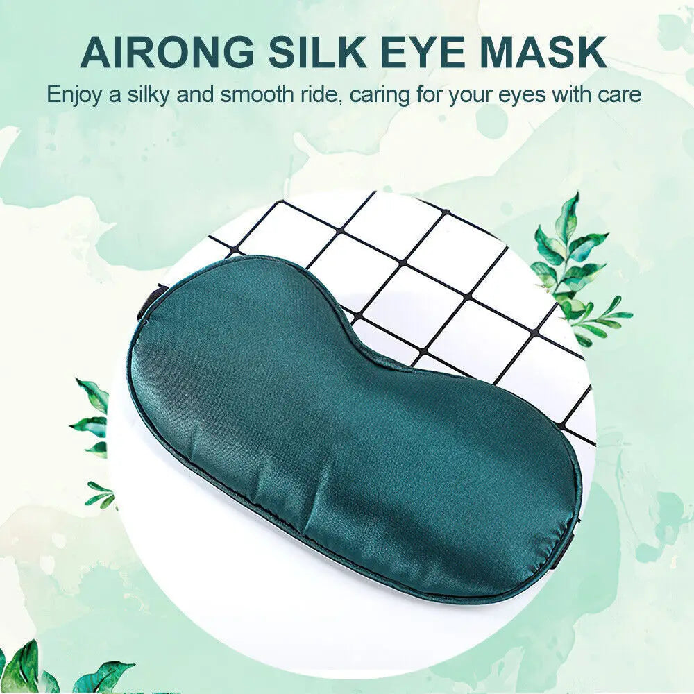 New Electric USB Heated Eye Mask Adjustable Compress Silk Sleep Eye Cover Heated Temp Control Dry Eyes Heating Pad