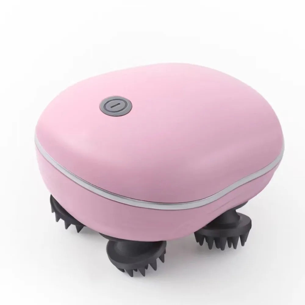 Muscle Massager Electric Head Massager Scalp Relax Kneading Scalp Massager Rechargeable Vibration Head Massage Machine Gift