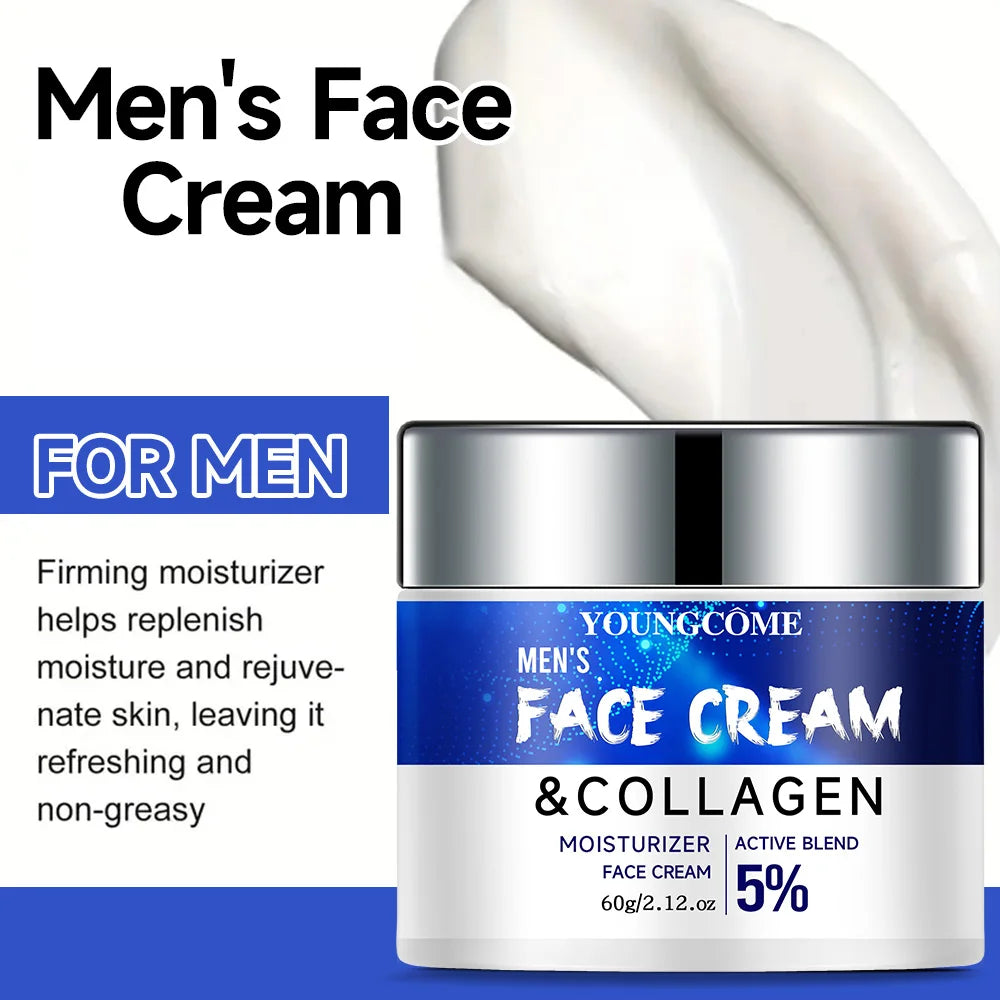 Men's Retinol Collagen Face Cream Skincare Moisturizing Brightening Anti Aging Face Cream Moisturizing Wrinkle Remover Collagen