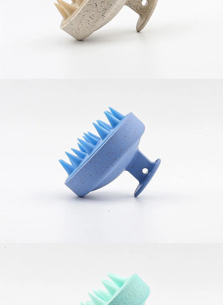 Silicone Shampoo Brush Head Scalp Massage Comb Hair Washing Comb Body Massage Brush Bath Shower Brush Salon Hairdressing Tool