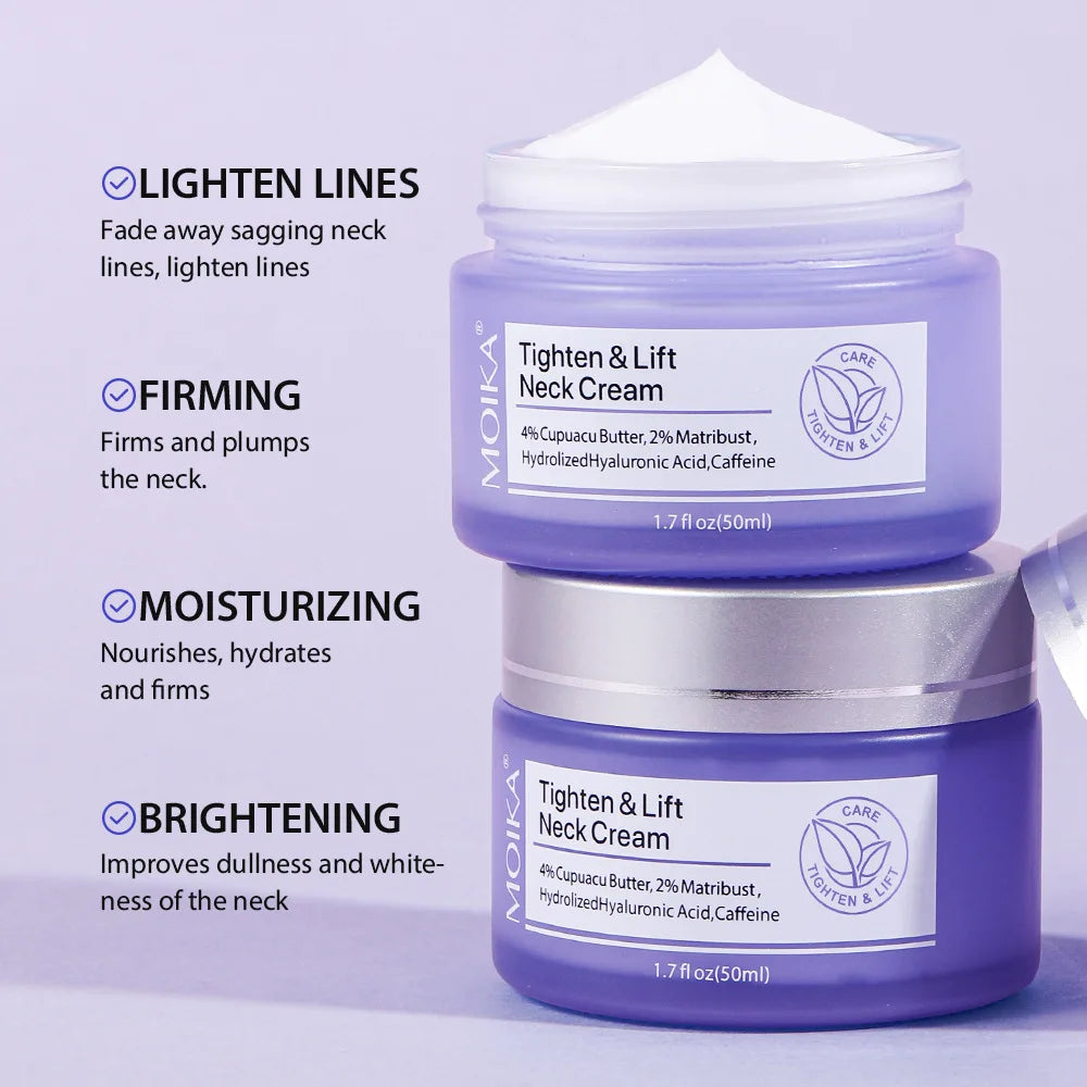 Neck Lift Tighten Cream Lightens Fine Lines Brightens Firms Nourishes Neck Cream Lightening Smoothing Moisturizer Neck Cream