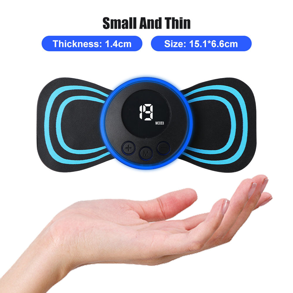 Mini Electric Neck Massager Portable Rechargeable Cervical Vertebra Massage Patch For Muscle Relax Dropshipping Neck Massager