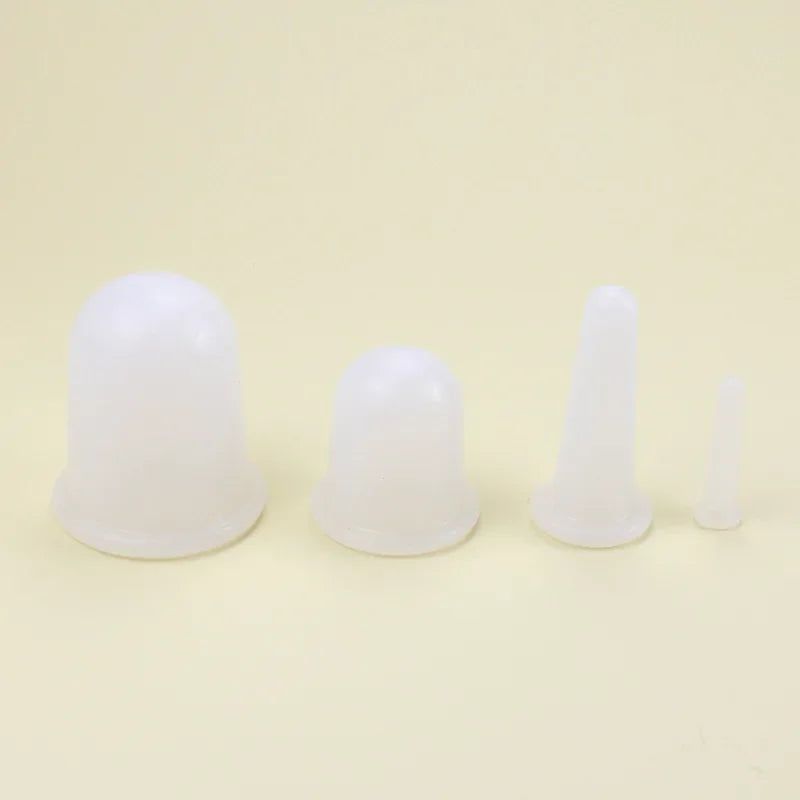Silicone Vacuum Cupping Massage Jars Anti Cellulite Massage Facial Suction Cups Face Neck Lift Skin Scraping Guasha Anti Wrinkle