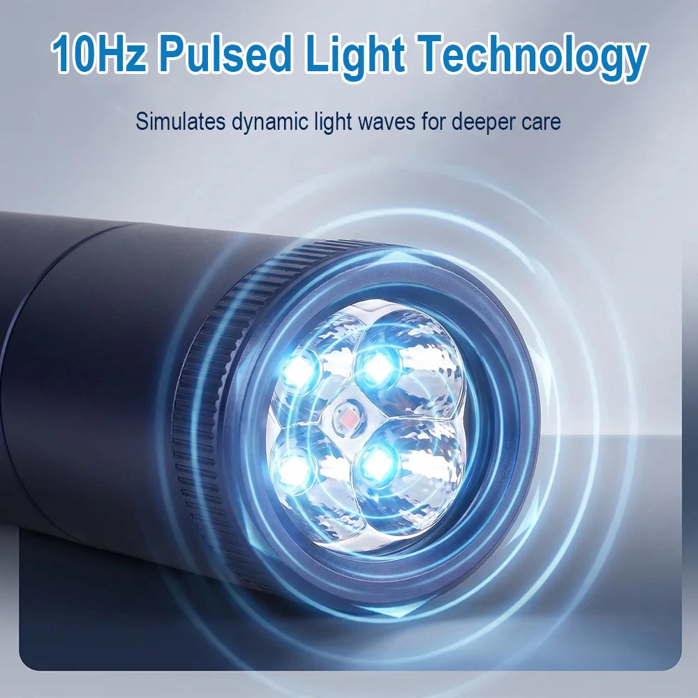 BORUiT Red Blue Light LED Physiotherapy Flashlight Infrared Therapy Flashlight 850/900nm Therapy Devices for Skin Care Body Pain