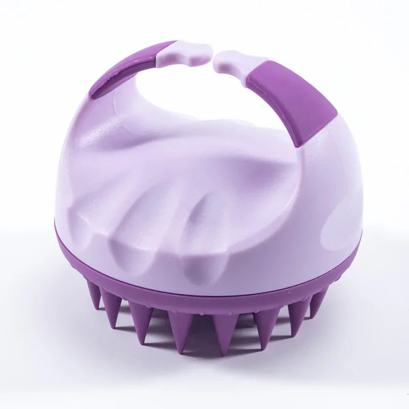 Scalp Scrubber Shampoo Brush with Handle Hair Washing Massager Clean Scalp Exfoliator Tool for Hair Care