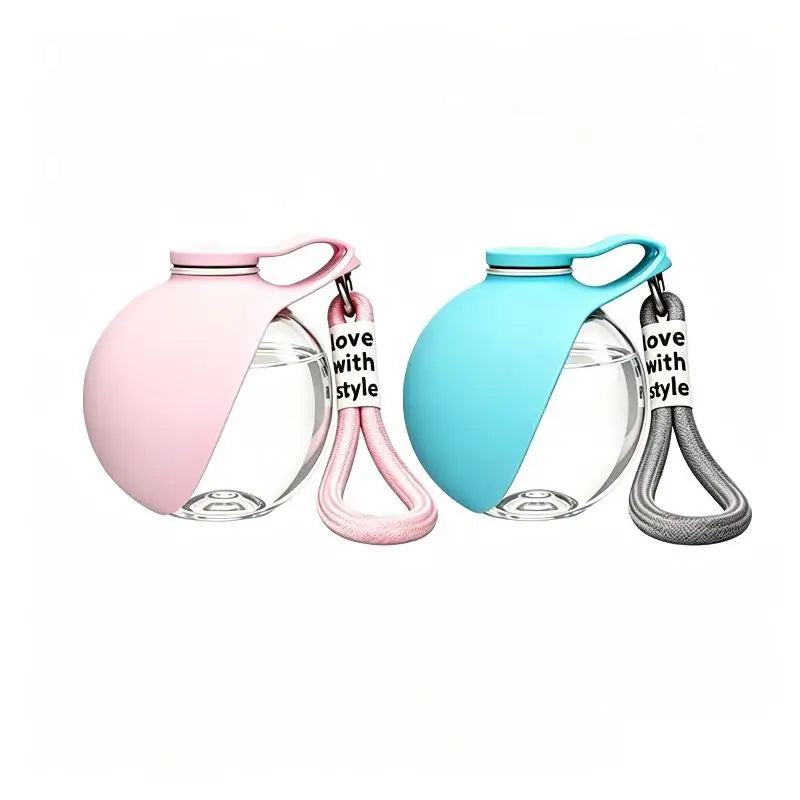 Portable Dog Drinking Bottle 285ML Built‑in Carry Lanyard Suitable For Walking Hiking And Outdoor Travels For Pets