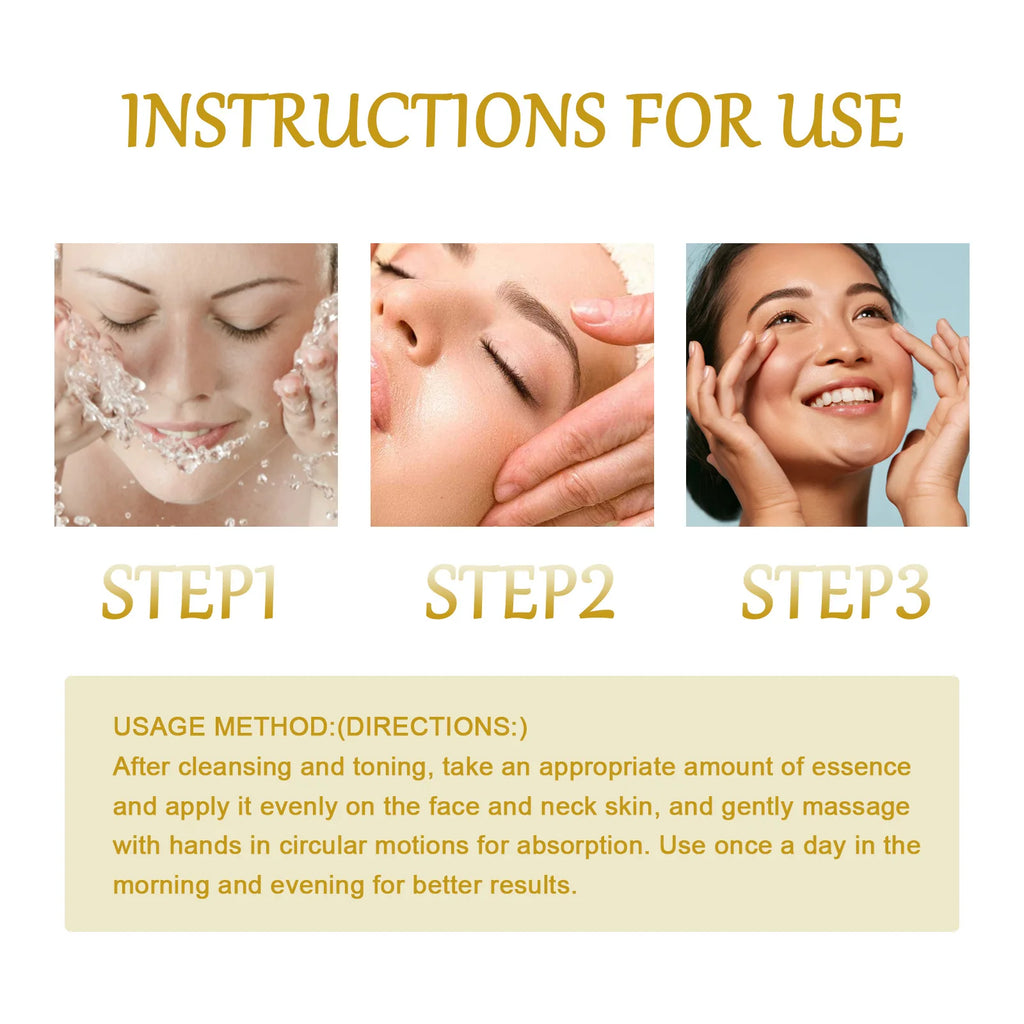 1/2/3pcs Bee Venom Facial Serum Face Essence Wrinkle Reduction Skin Tightening Natural Collagen Booster Hyaluronic Acid  Essence