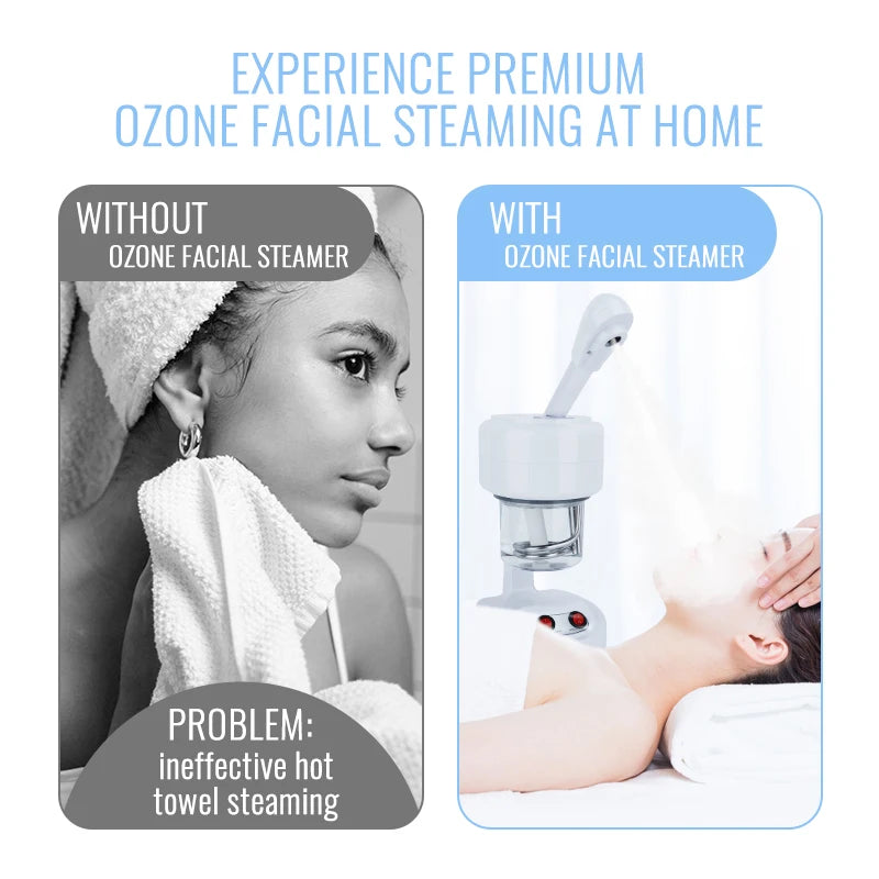 Hot Sale Ozone Steam Face Warm Mist Spray Portable Facial Steamer For Face Professional Ionic Facial Steamer for Home Use