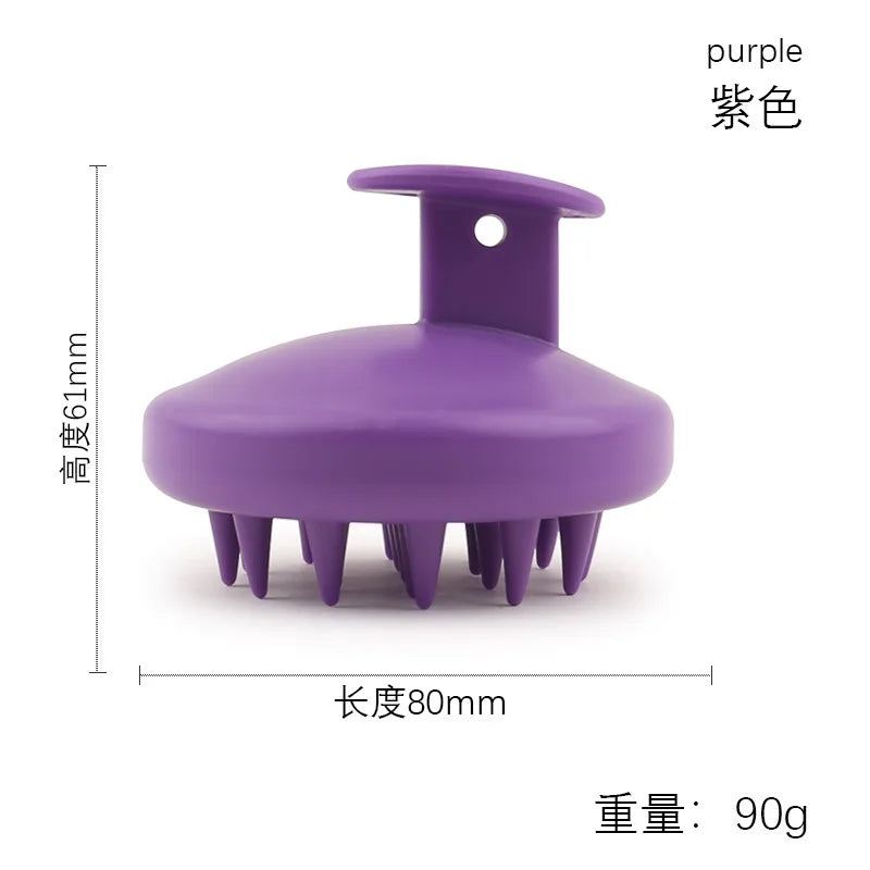 Full Silicone Scalp Brush Hair Massage Scalp Scrubber Shampoo Brush Scalp Massager