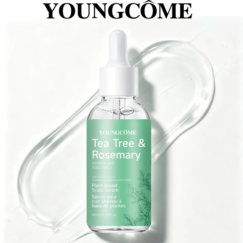Scalp Serum Hair Care Tea Tree & Rosemary Plant-Based Scalp Serum, Refresh & Rebalance, Soothe Scalp, Balance Moisture
