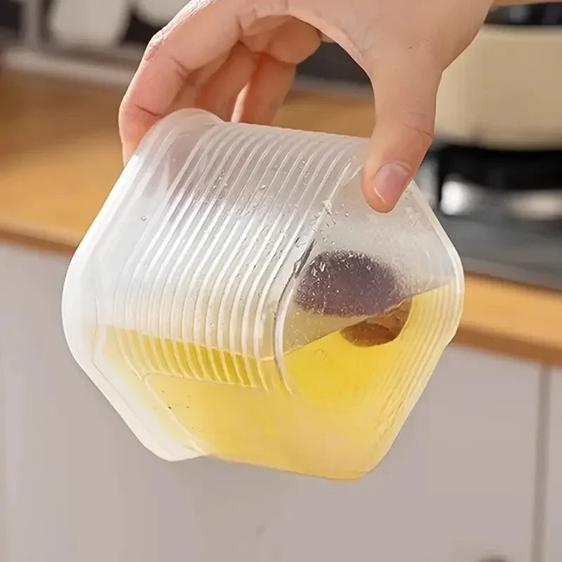 Food Storage Container 6 Grids Vegetable Fruit Fresh-keeping Box with Lid for Refrigerator Kitchen Spice Seasoning Storage Jar