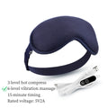 USB Eye Massager Vibration Heated Eye Mask Office Eye Strain Relief Blackout Warm Compress Eyemask Travel Sleep Mask