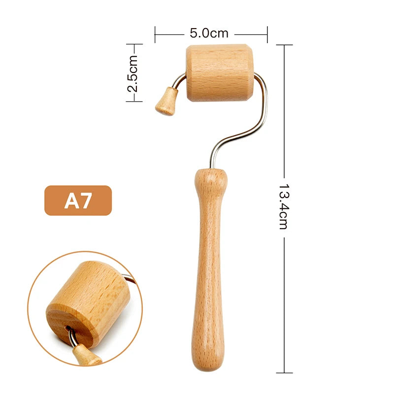 Face Massager Maderoterapia Face Roller Mini Wood Therapy Face Slimming Gua Sha Scraper Facial Lifting Wrinkle Remover