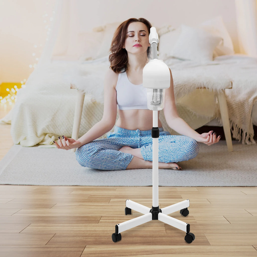 750w Standing Facial Steamer LCD Ozone Facial Steamer Professional for Clean Skin, Skin Care Spa with Hot Mist