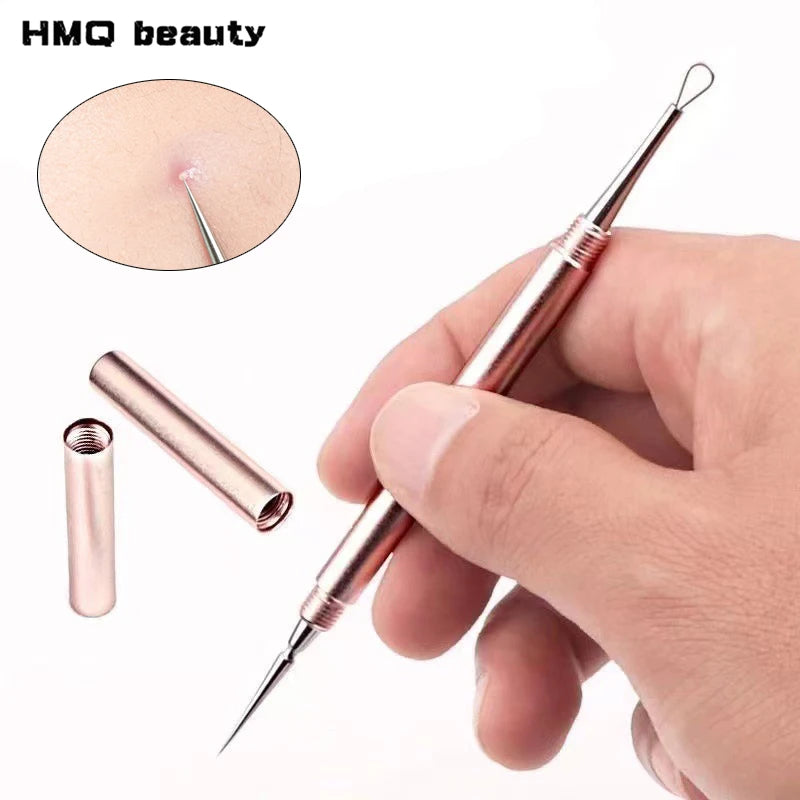Blackhead Remover Acne Tool Stainless Steel Pore CLeaner Needles Fine Tips Effortlessly Remove Blackhead Face Deep Cleaning Tool