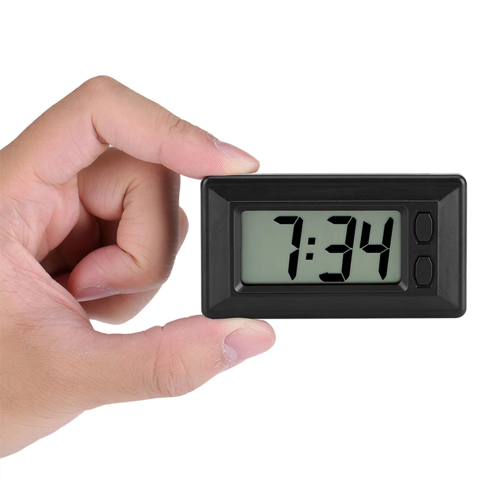 LCD Digital Clock Table Car Dashboard Desk Electronic Clock Date Time Calendar Display