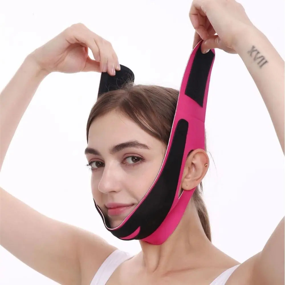 Useful V-Line Slim Slim Face Belt Tight Double Chin Lift Up Facial Bandage Physical Correction Face Mask Lifting Double Chin