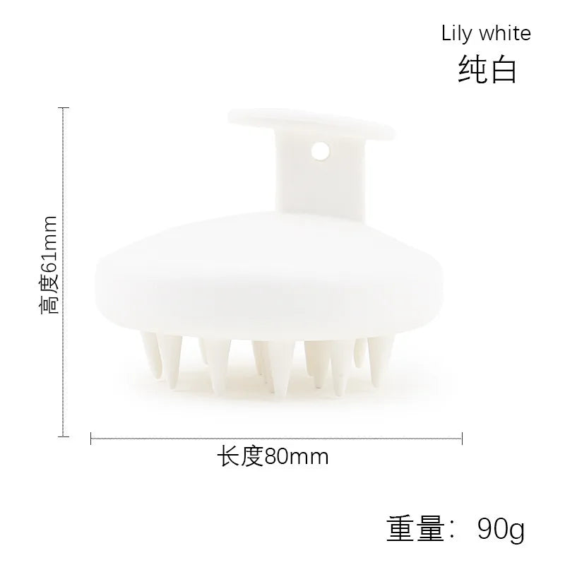 Full Silicone Scalp Brush Hair Massage Scalp Scrubber Shampoo Brush Scalp Massager