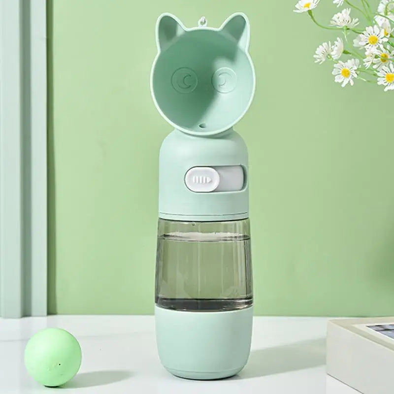 Dog Travel Water Bottle Leak Proof Travel Bowl Drinking Feeder With Food Container Outdoor Accessories For Walking