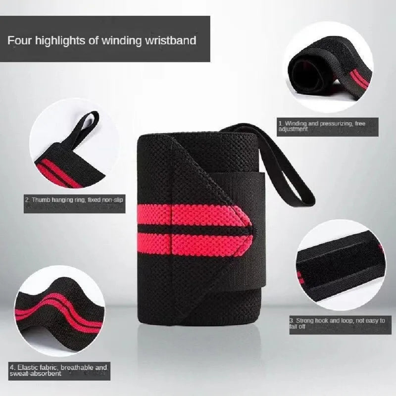 Weight Lifting Wrist Straps Non Slip Gym Workout Grip Support Straps Adjustable Fitness Pulling Wrist Wrap for Deadlift Training