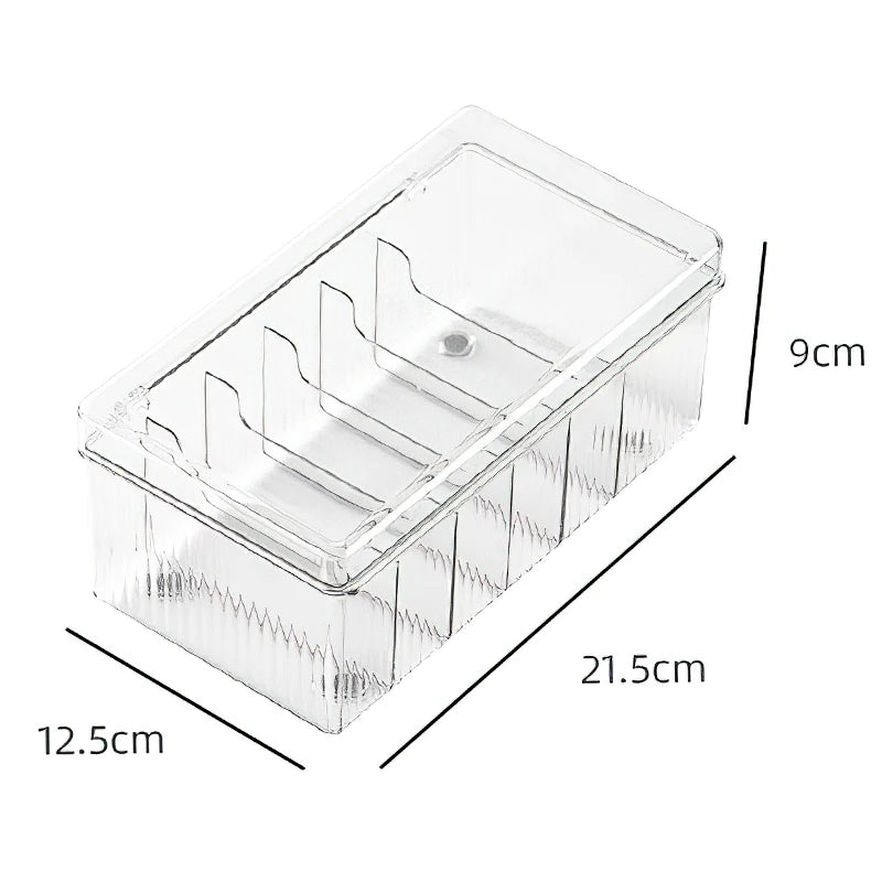 Eyelash Storage Box with Lid Desktop Cosmetics Organization Tool Acrylic Transparent Case Holder Exclusively For Makeup Supplies