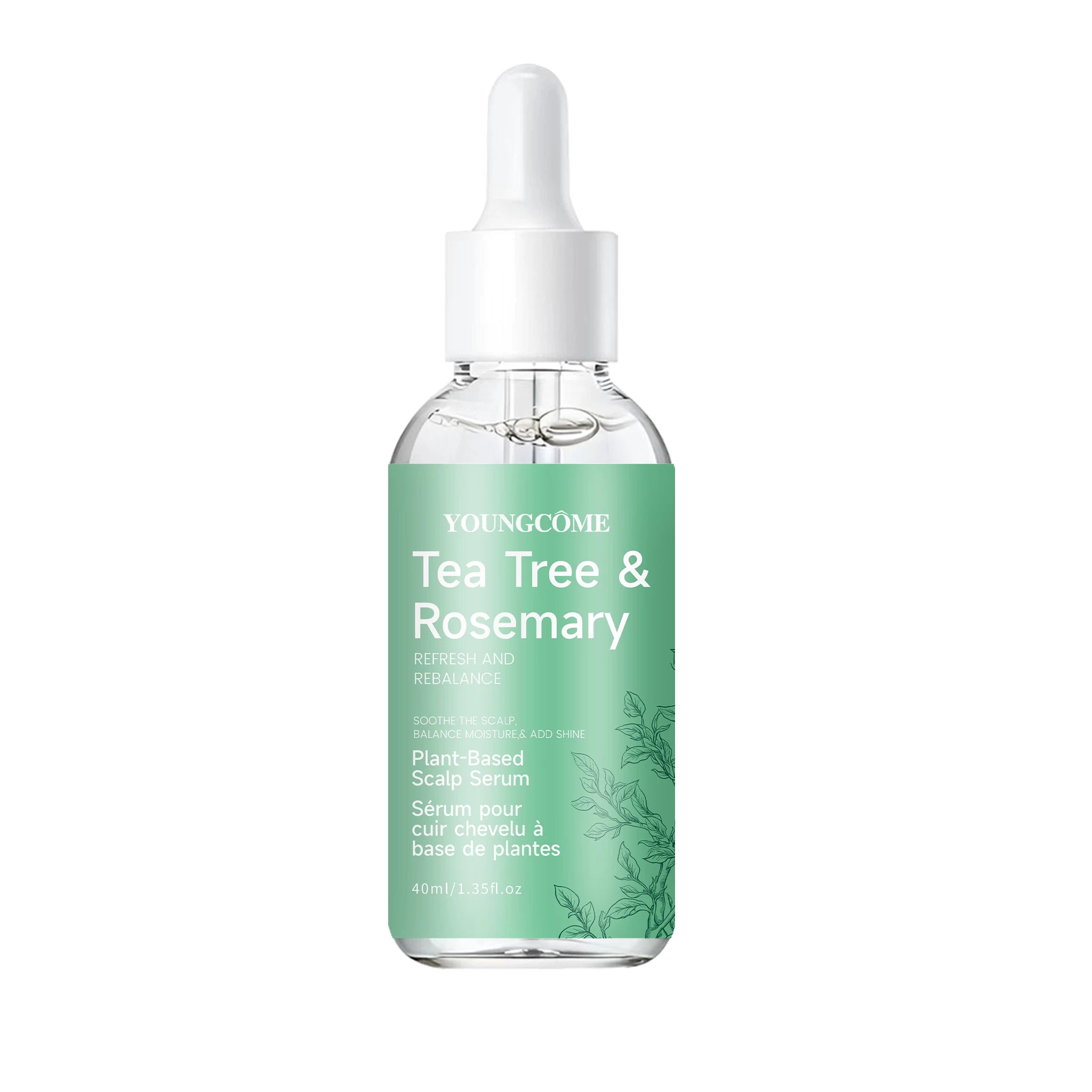 Scalp Serum Hair Care Tea Tree & Rosemary Plant-Based Scalp Serum, Refresh & Rebalance, Soothe Scalp, Balance Moisture