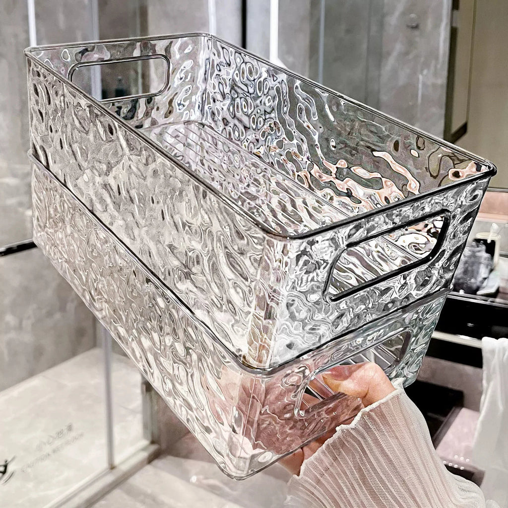 Stackable Storage Box, Acrylic Organizer, Cosmetic Organizer for Cosmetics and Beauty Products for Dressers, Bathrooms, Cabinets