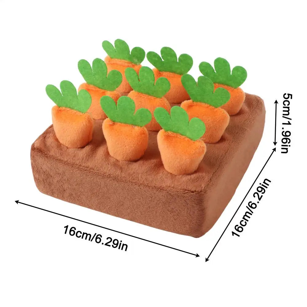 Snuffle Mat for Dogs Cats Puzzle Toy with Carrots for Small Medium Large Interactive Pet Stress Relief Dogs Chew Toys