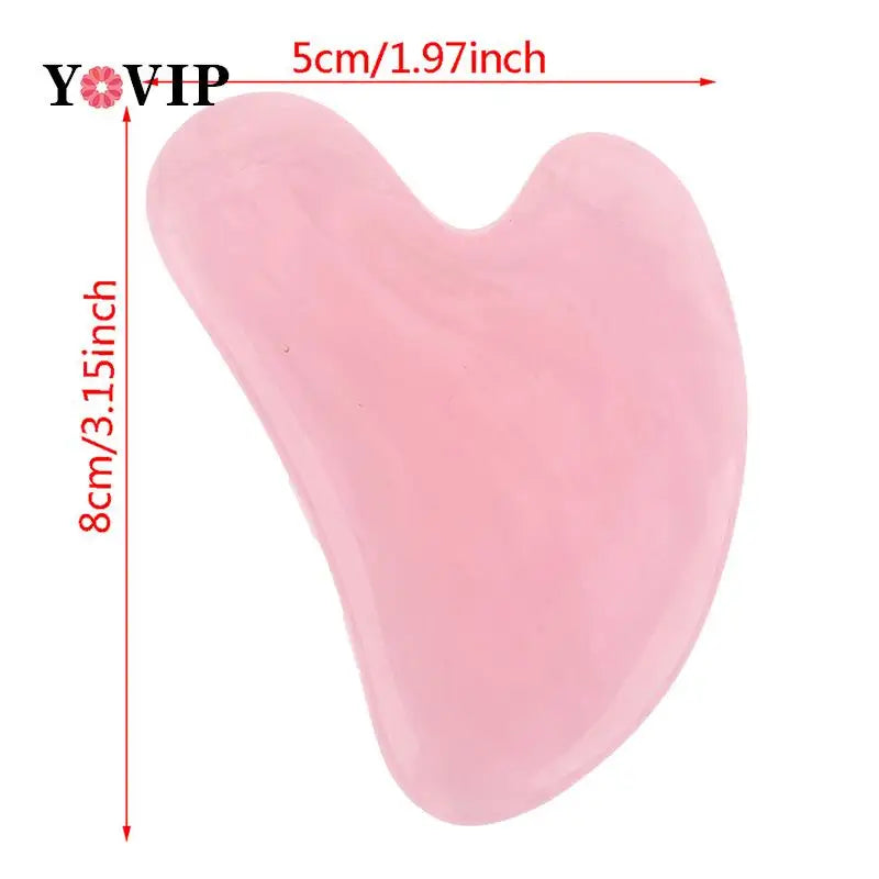 1pc Guasha Scraping Massage Scraper Face Massager Acupuncture Gua Sha Board Resin 7.8x5.4cm