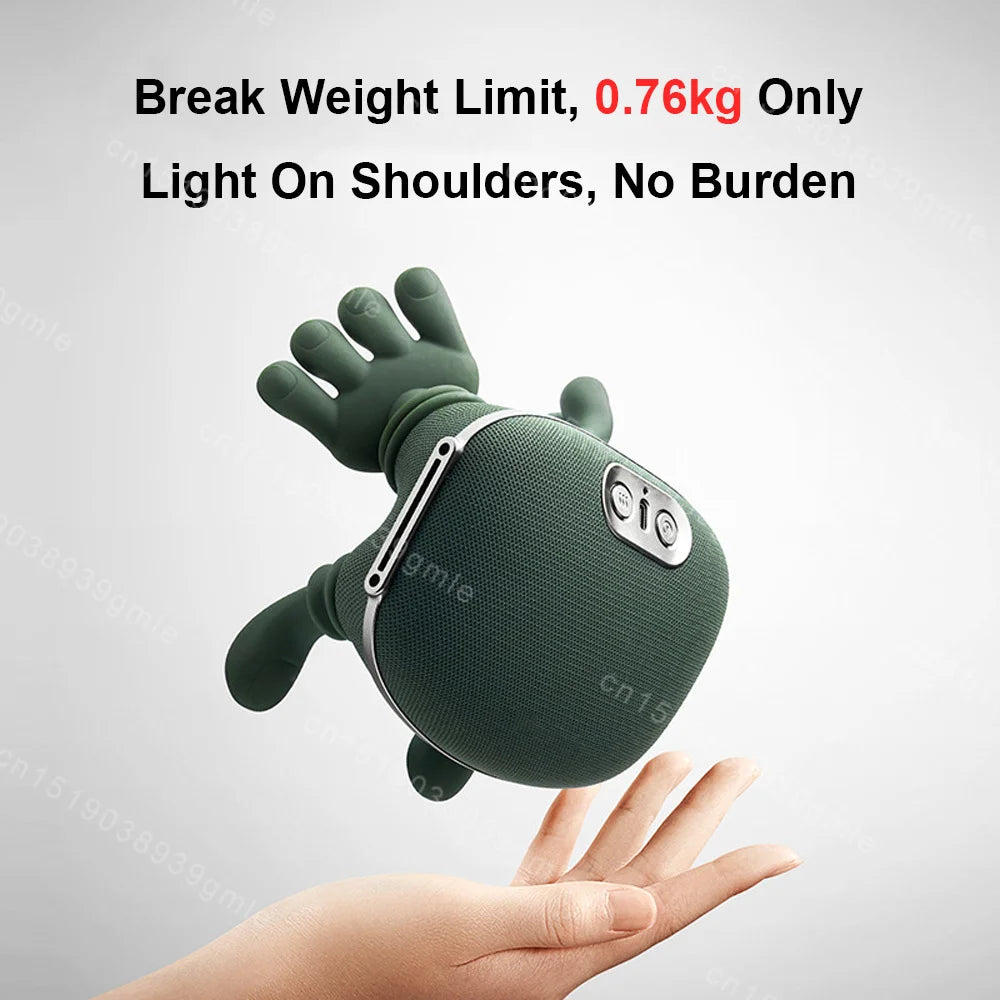 Heated Neck Massager Cervical Spine Massager Electric Kneading Neck Massager Deep Fatigue Relief Relax Muscle Hot Compress