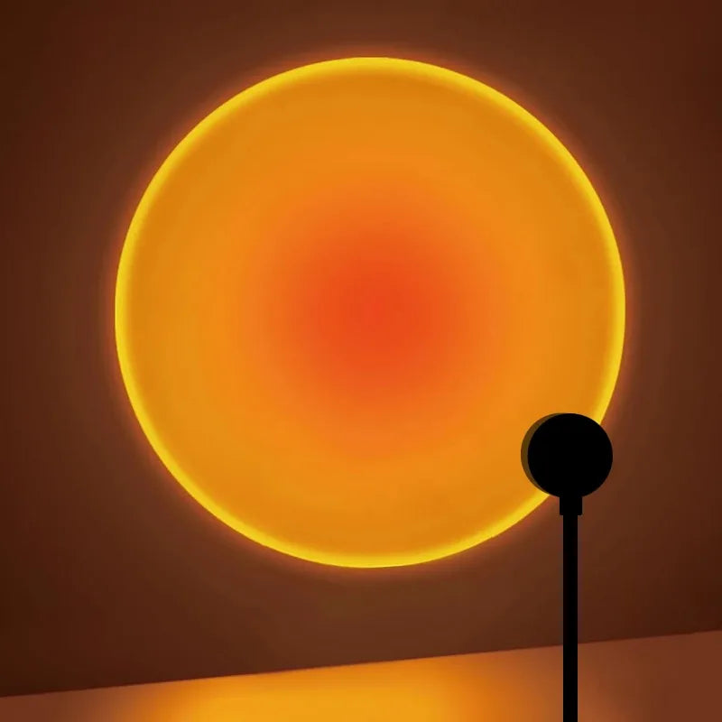 Sunset Projection Lamp USB Home Decoration Atmosphere Lamp Multi-angle Rotatable Suitable for Home Living Room and Bedroom