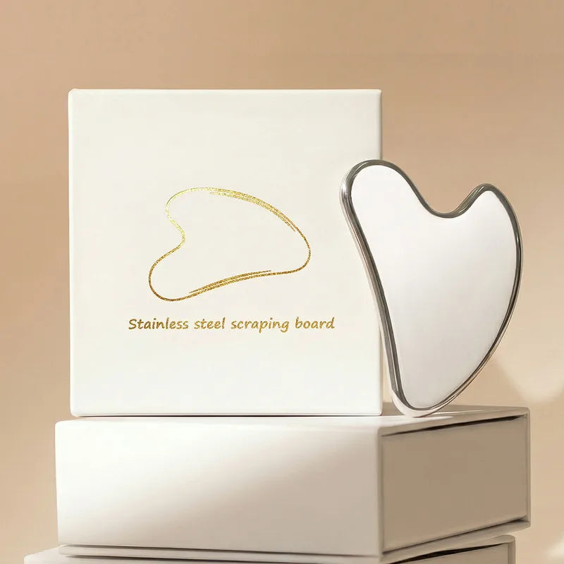 Stainless Steel Gua Sha Facial Massage Tool for Lifting & Sculpting
