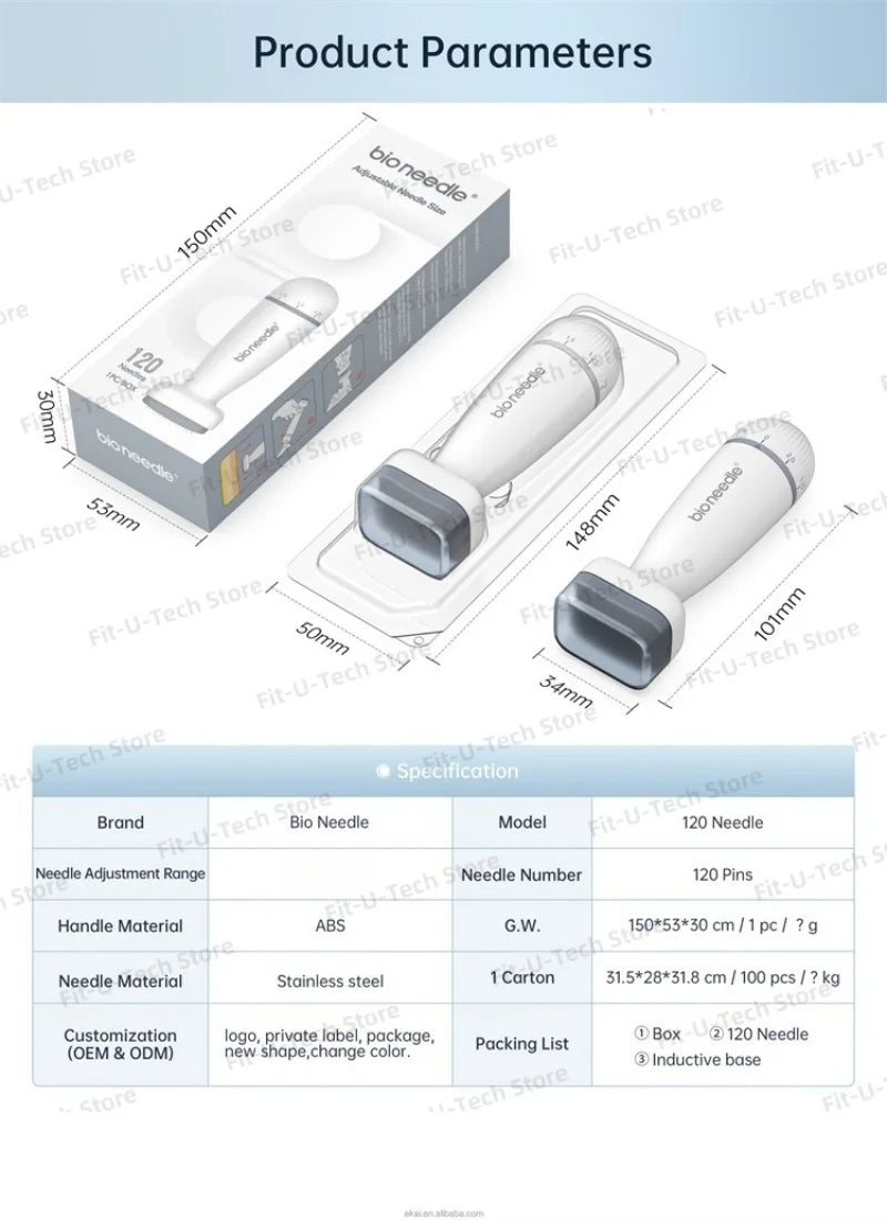 adjustable titanium stamp derma roller face roller beard growth massager scalp massage 120pins microneedling
