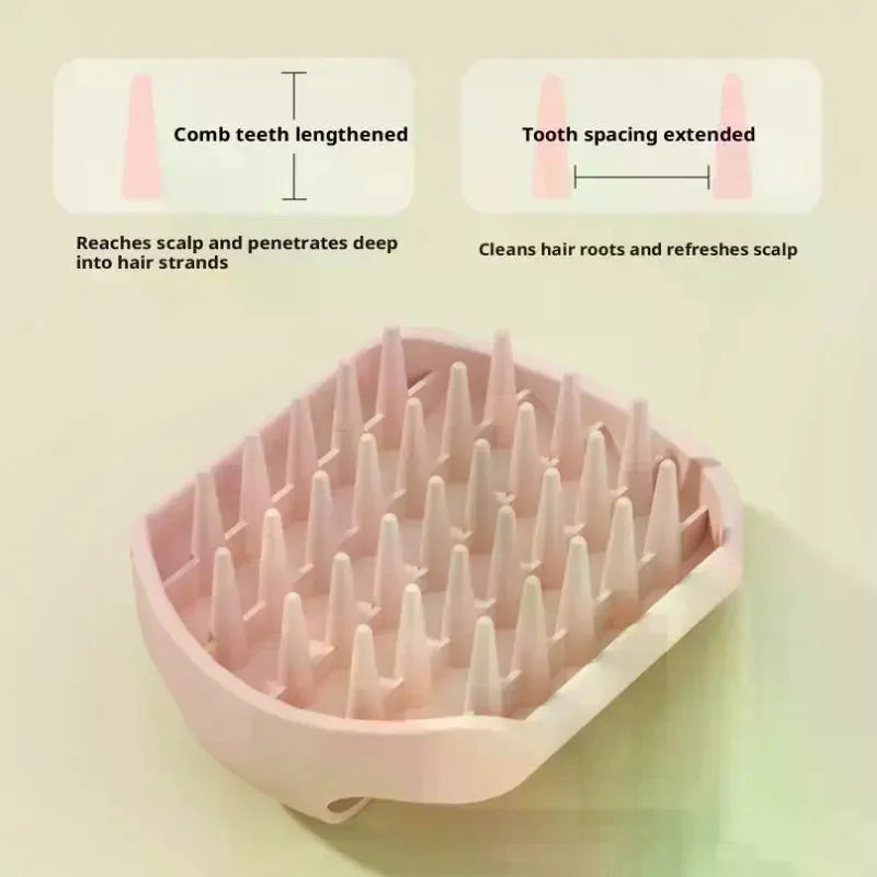 Shampoo Brush Head Scalp Massage Comb With Handle Hair Washing Comb Body Massage Brush Bath Shower Brush Salon Hairdressing Tool