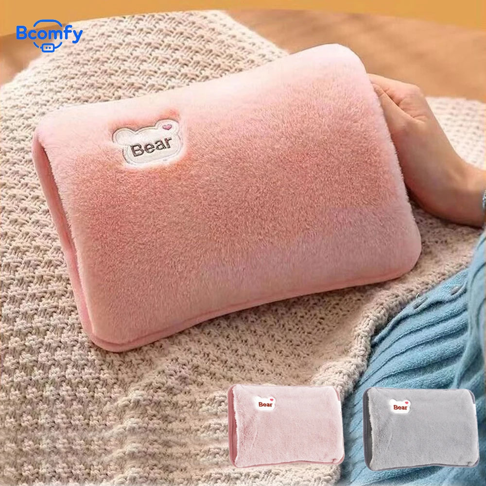 Hand Warmer Electric Hot Water Bag Portable Soft Electric Hand Warmer Rechargeable Reusable Explosion-Proof Warming Hand Pillow