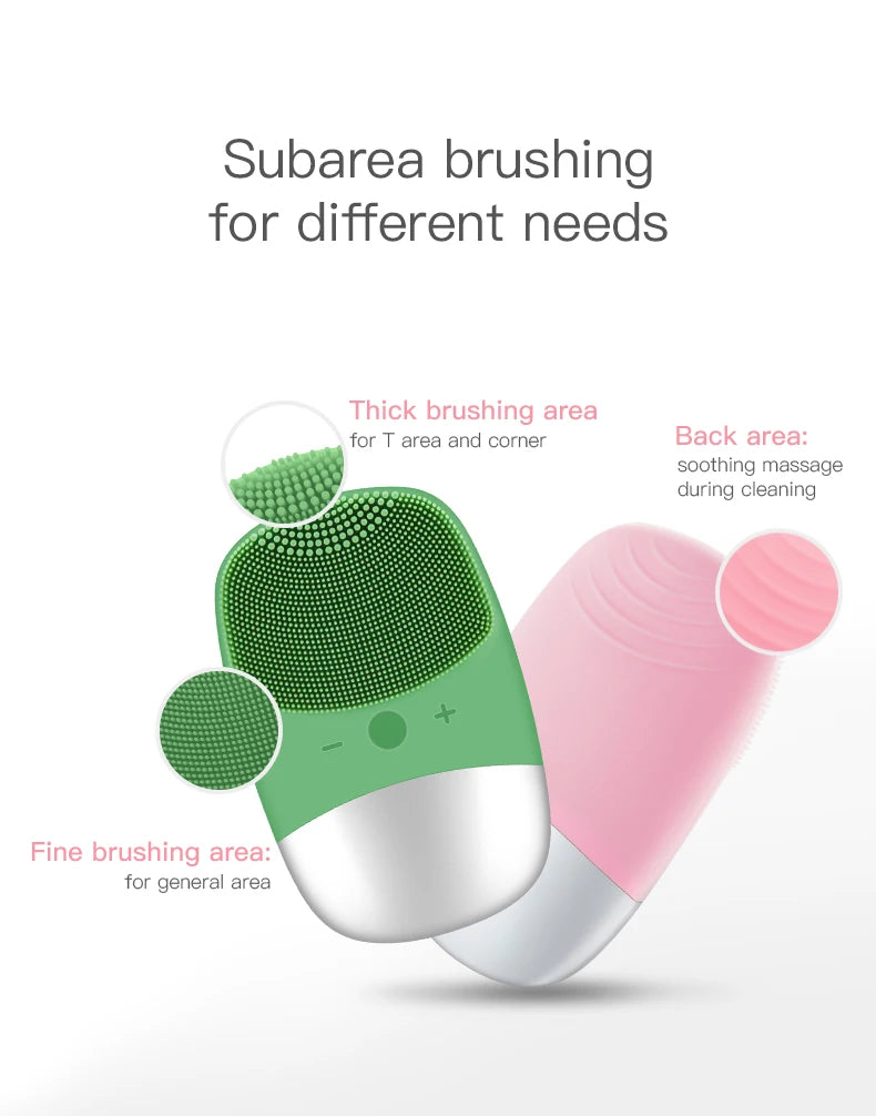 Electric Face Cleansing Brush Sonic Electric Facial Cleanser Facial Cleansing Brush Skin Scrubber Skin Massager Skin Care Tools