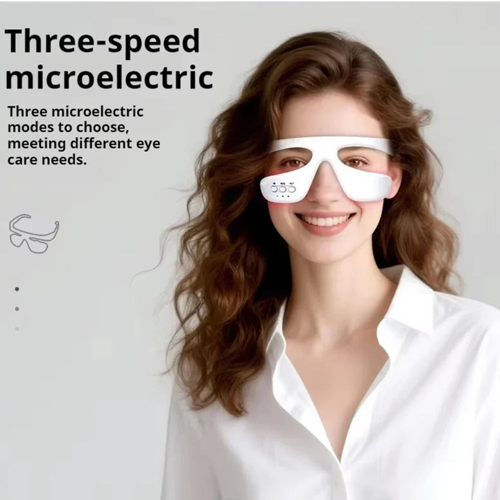3D Eye Massager Anti-Aging Eye Massager Eyes Fatigue Relief Relaxation Relieve Dark Circles EMS Eye Care Massage Eye Bag Removal