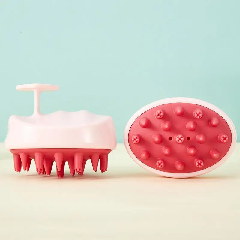 Shampoo Brush Head Scalp Massage Comb With Handle Hair Washing Comb Body Massage Brush Bath Shower Brush Salon Hairdressing Tool