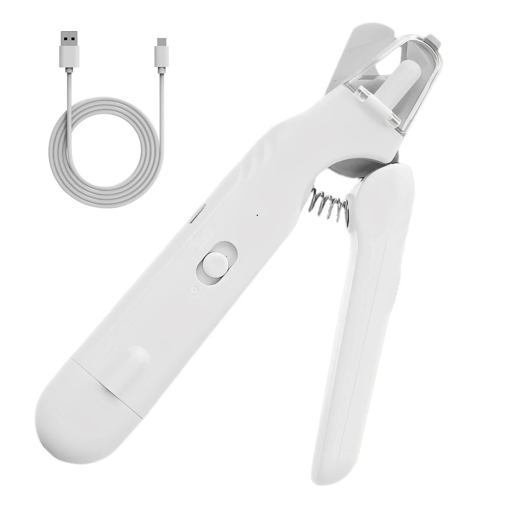Pet Nail Clippers, Quiet Pet Nail Grinder With LED Lights for Large Medium Small Puppy Dogs and Cats, Pet Nail Grooming Tool