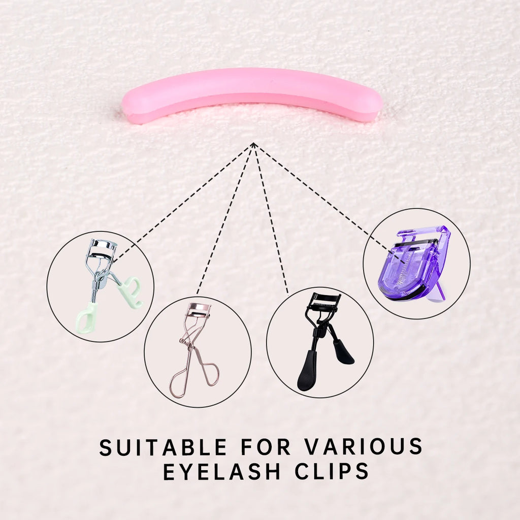 30pcs Silicone Rubber Strip for Eyelash Curler, Soft Silicone Replacement Pad for Eyelash Curler, Universal Eyelash Curler.