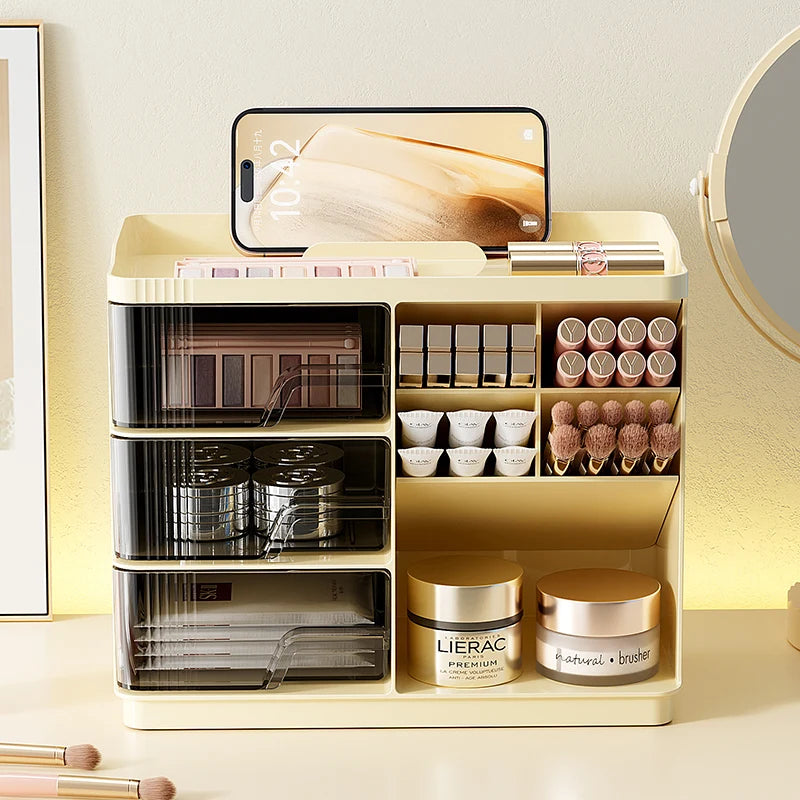 Makeup Organizer with Drawers for Vanity, Spacious Cosmetic Display Case, the Perfect Storage Solution for Your Beauty Essential