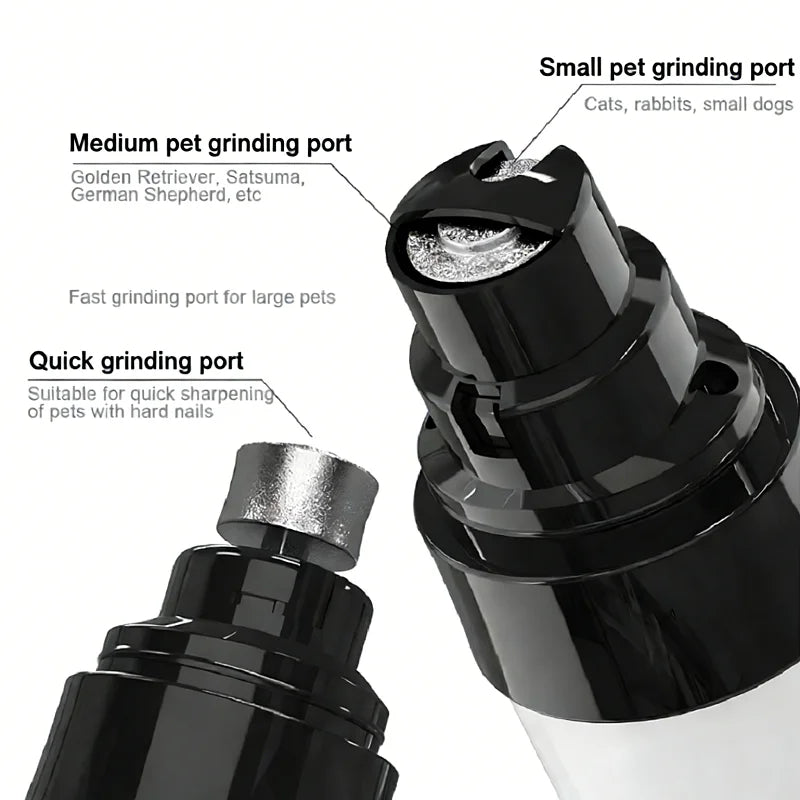 An Exquisite Pet Nail Grinder, Electric Nail Grinder for Cats and Dogs, USB Charging, Two-Speed Adjustment, Lightweight and Portable, Suitable for Cats and Small to Medium-Sized Dogs