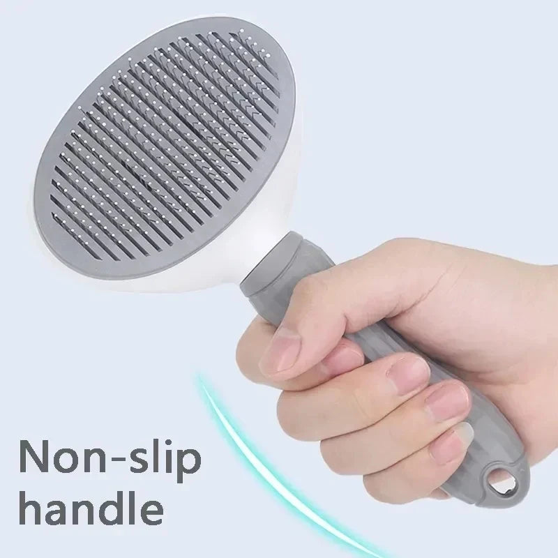 Self Cleaning Slicker Brush for Dogs Cats, Pet Hair Remover Deshedding Comb, Dematting Grooming Tool for Long Short Hair Pets