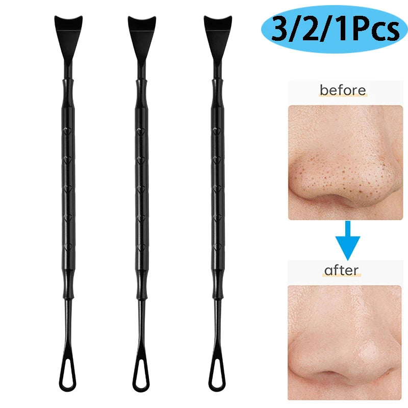 2 In 1 Pimple Popper Tool Blackhead Remover Acne Needle Removing Treatment Whitehead Popping Zit Nose Face Blemish Extractor