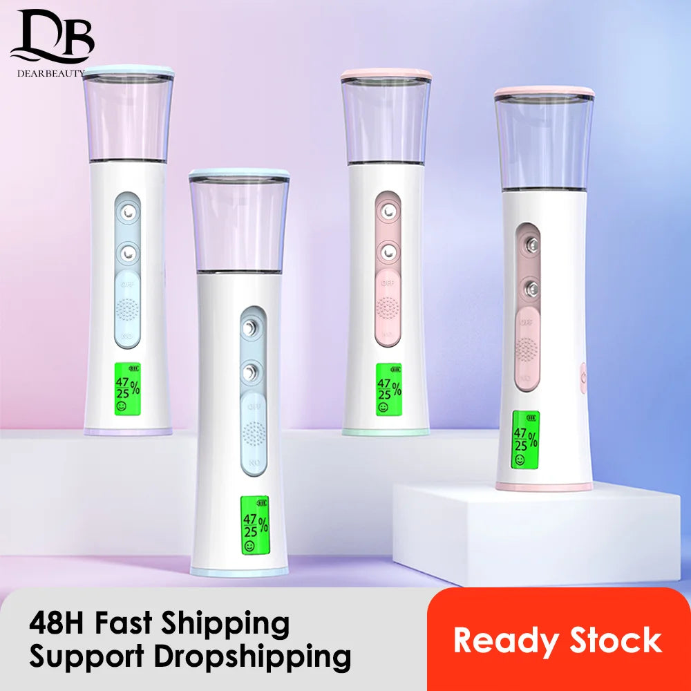 Ultrasonic Nano Mist Sprayer Cooler Face Steamer Moisturizer Steamer Humidifier Facial Mister Nebulizer Cooler Skin Care Tool