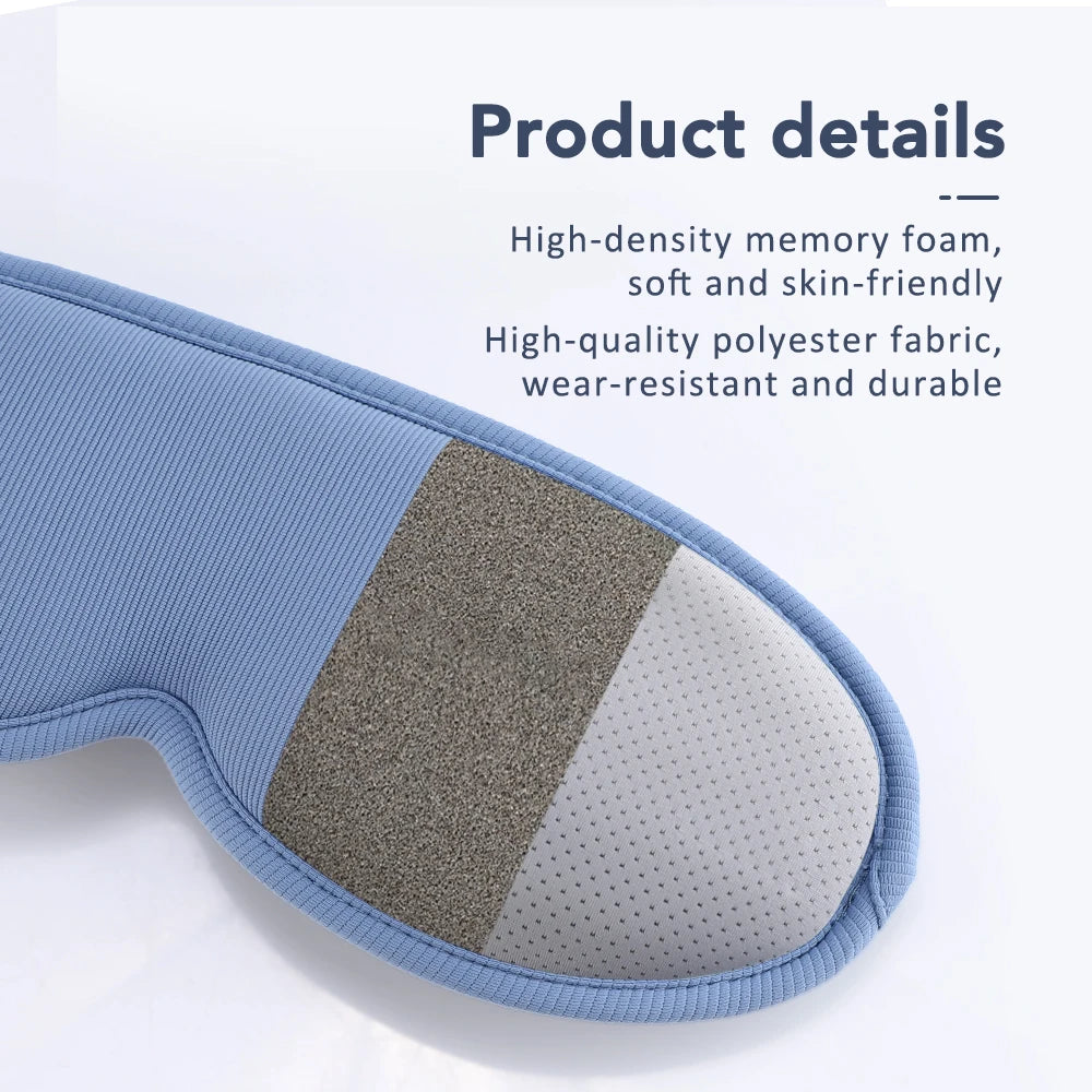 Cordless Heated Eye Mask - 3 Levels Hot Compress, Intelligent Timing Electric Mask for Dry Eyes Relief & Sleeping