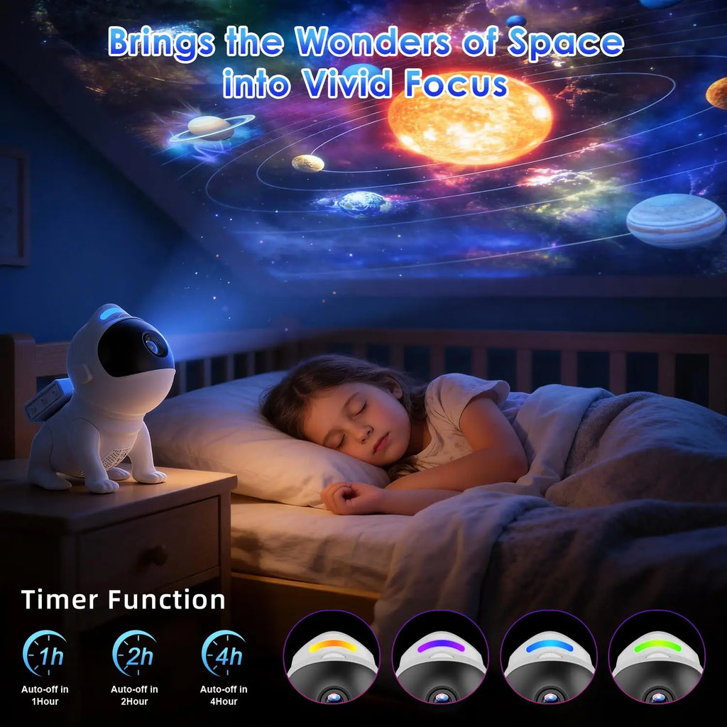 Galaxy Projector Pro HD 25 in 1 Star Projector Galaxy Light Timer White Noise Bluetooth LED Space Lamp Bedroom Decor for Adults