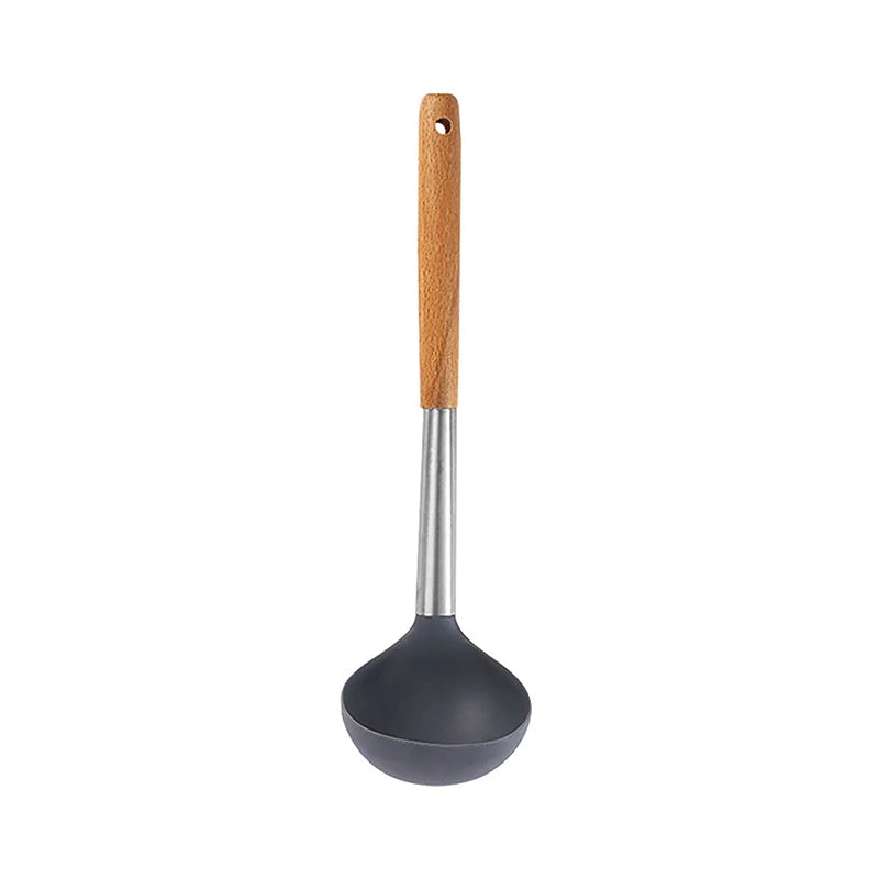Silicone Cooking Utensil Set Heat Resistant Non Stick Cookware Spatula Shovel Kitchenware Measuring Spoons Baking Tool Set