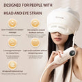 2In1 Head Eye Massager Warm Compress Heated Eye Mask Head Scalp Massage Airbag Balloon Kneading Headach Relief Sleep Aid
