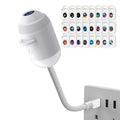 Galaxy Projector Night Light Adjustable Brightness USB Light 360 Degree Rotating Galaxy Lamp Projector with 24 Film Slides